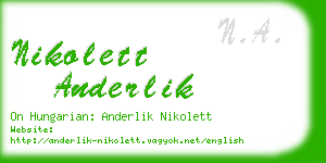 nikolett anderlik business card